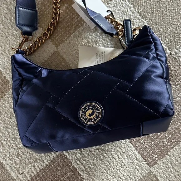 Kurt Geiger Navy Quilted Bag - Picture 4 of 6